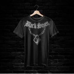 BLACK SEVEN MUSTER-T-Shirt (schwarz)
