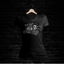 Bad Girl Shirt 520 V-Schnitt (schwarz)