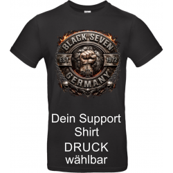 copy of BLACK SEVEN MUSTER-T-Shirt (schwarz)
