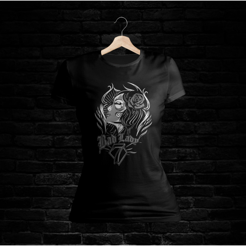 BadGirl Shirt 709 Rundhals (schwarz)