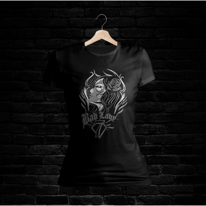 BadLady Shirt 709 Rundhals (schwarz)