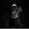 Bad Girl Shirt 411 V-Schnitt (schwarz)