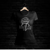 Bad Lady Shirt 405 V-Schnitt (schwarz)