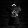 Bad Lady Shirt 412 V-Schnitt (schwarz)