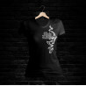 Bad Girl Shirt 500 V-Schnitt (schwarz)