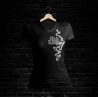 Bad Lady Shirt 500 V-Schnitt (schwarz)