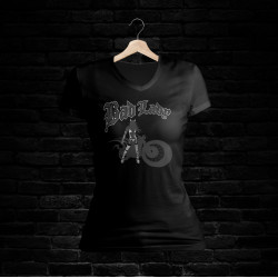 Bad Girl Shirt 766 V-Schnitt (schwarz)