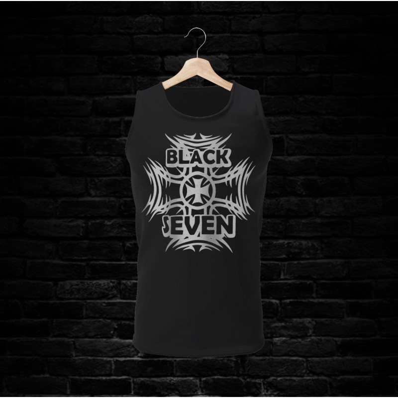 BLACK SEVEN Achsel-Shirt 1501 (schwarz)